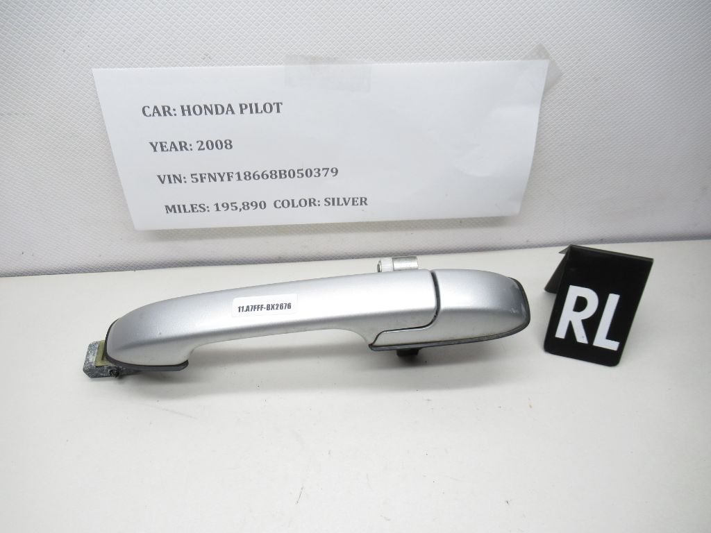 2006-2008 Honda Pilot Exterior Rear Left Door Handle 72680-S9V-A11ZD OEM