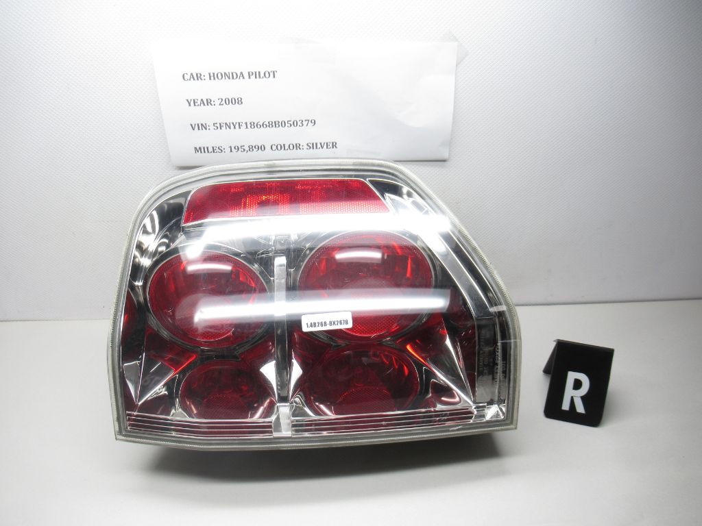 2006-2008 Honda Pilot Passenger Right Tail Light 33501-S9V-A11 OEM