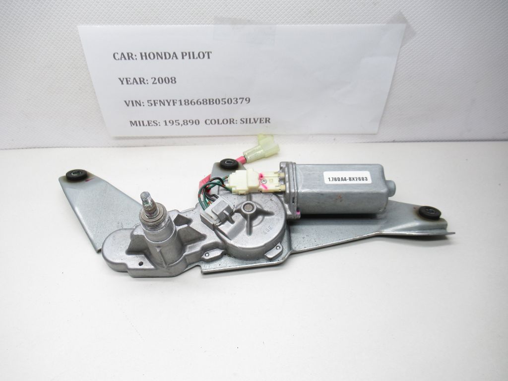 03 - 08 Honda Pilot Rear Windshield Wiper Motor Actuator Assembly 34965-581 OEM