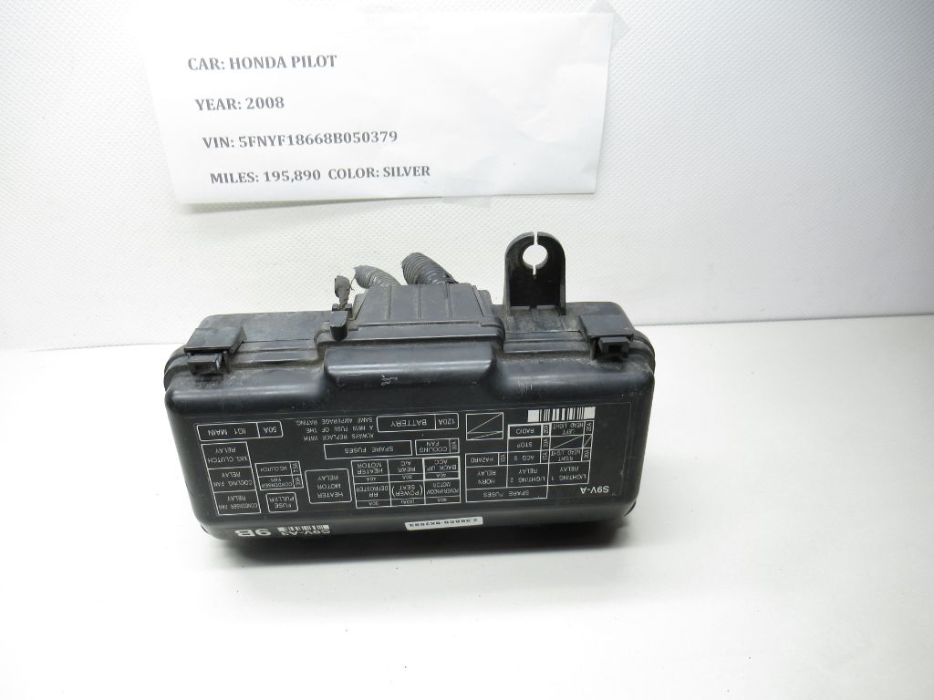 2004 - 2008 Honda Pilot Fusebox Fuse Box Relay Module S9V-A3 9B OEM