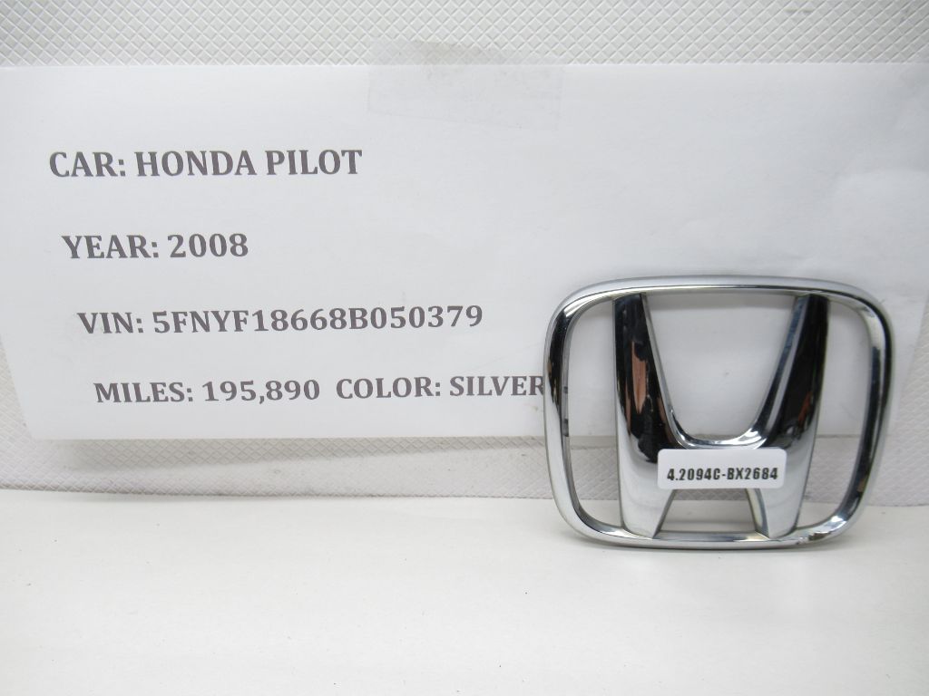 2006-2008 Honda Pilot Front Grille Badge Emblem 75700-SJC-A00 OEM