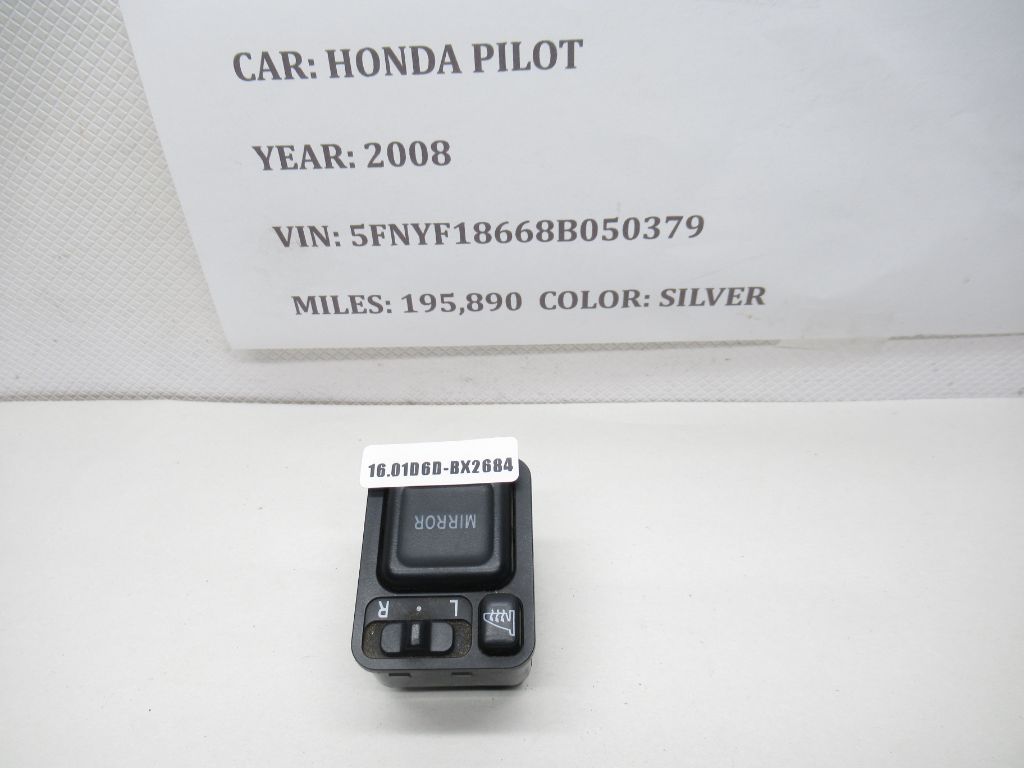 2006-2008 Honda Pilot Left Driver Side Master Mirror Switch S9VC110M1 OEM