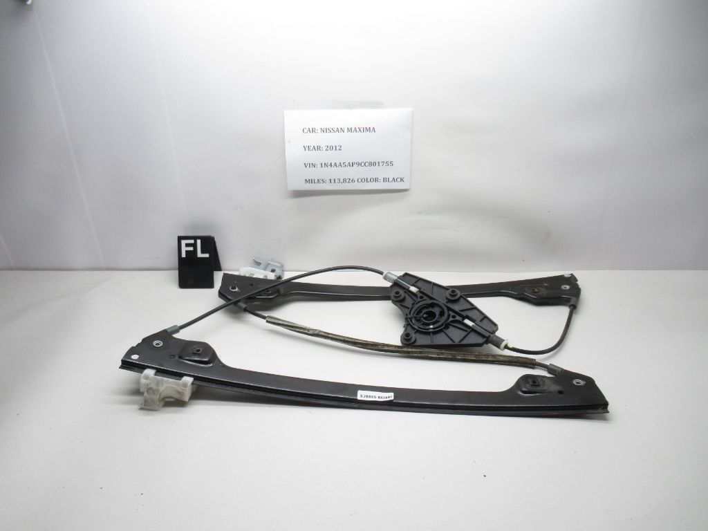 2009 - 2014 Nissan Maxima Front Left Power Window Regulator 80721-9DH1A OEM