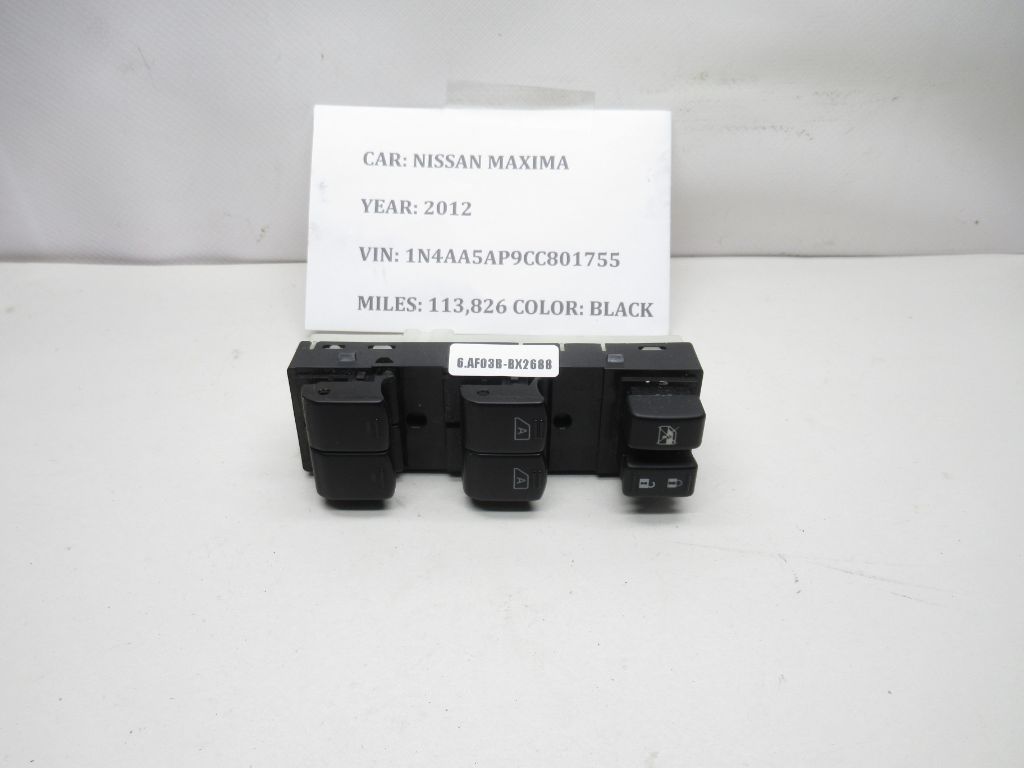 2009-2014 Nissan Maxima Driver Side Power Window Switch Master 25401-9N00E OEM