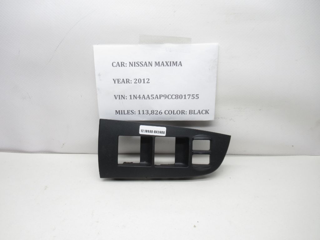 2009 - 2012 Nissan Maxima Driver Side Window Switch Panel 80961-9N00A OEM