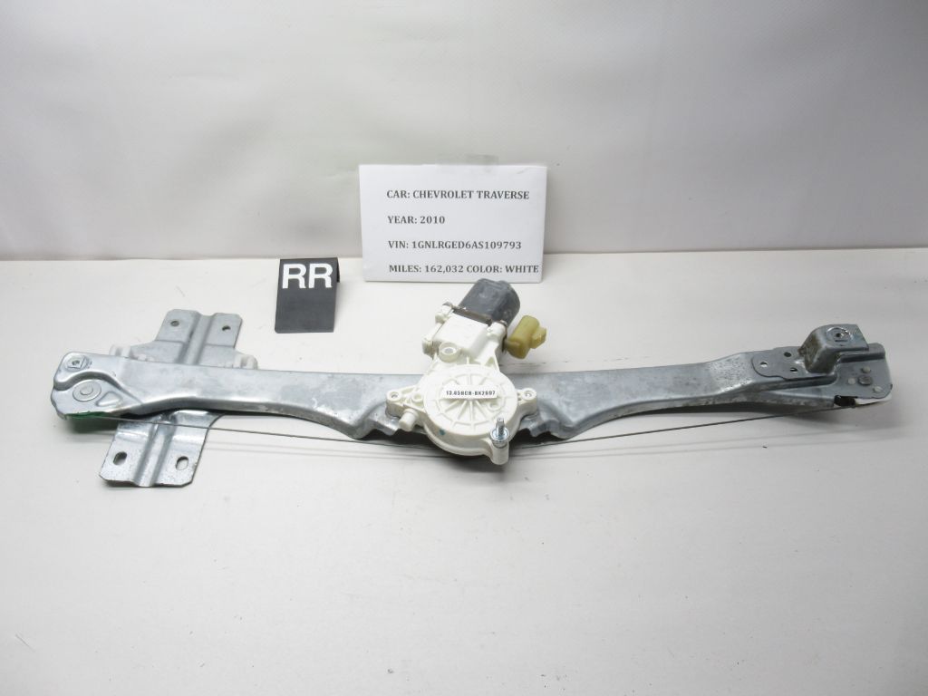 2009-2012 Chevrolet Traverse Rear Right Window Regulator w/ Motor 970446106 OEM