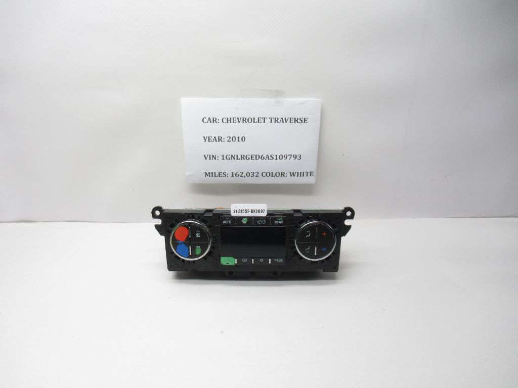 2009-2012 Chevrolet Traverse AC Climate Temperature Control 20778545 OEM