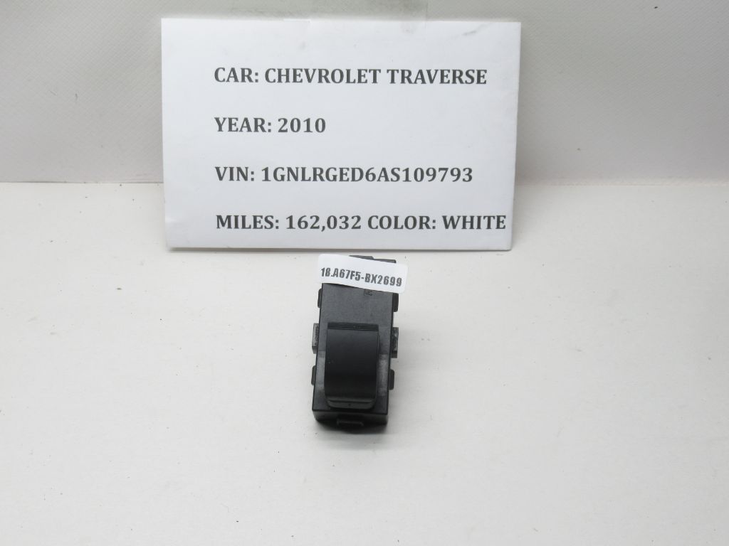 2009-2017 Chevrolet Traverse Rear Door Window Switch 25877777 OEM