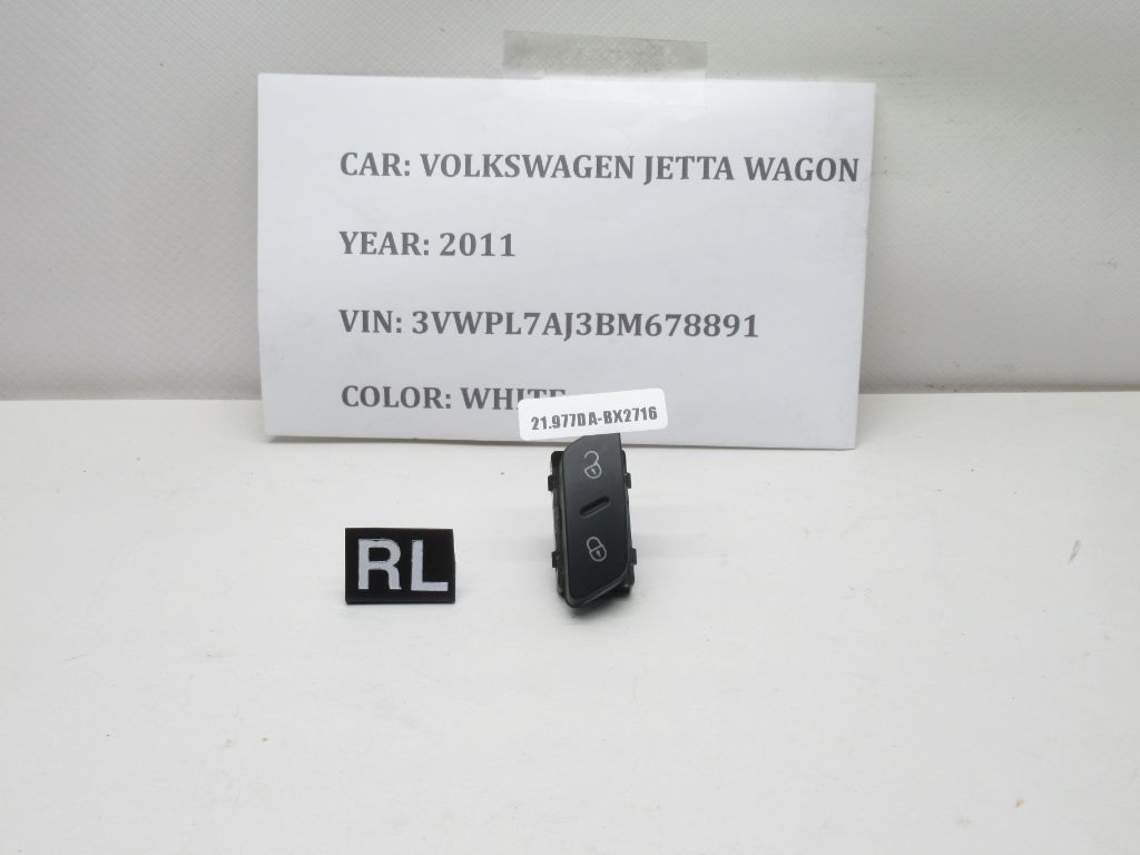 2009-2012 Volkswagen Jetta Rear Left Door Lock Unlock Switch 1K0962125B OEM