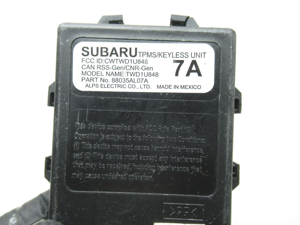 2015-2017 Subaru Legacy Keyless Entry Control Module  88035AL07A  OEM