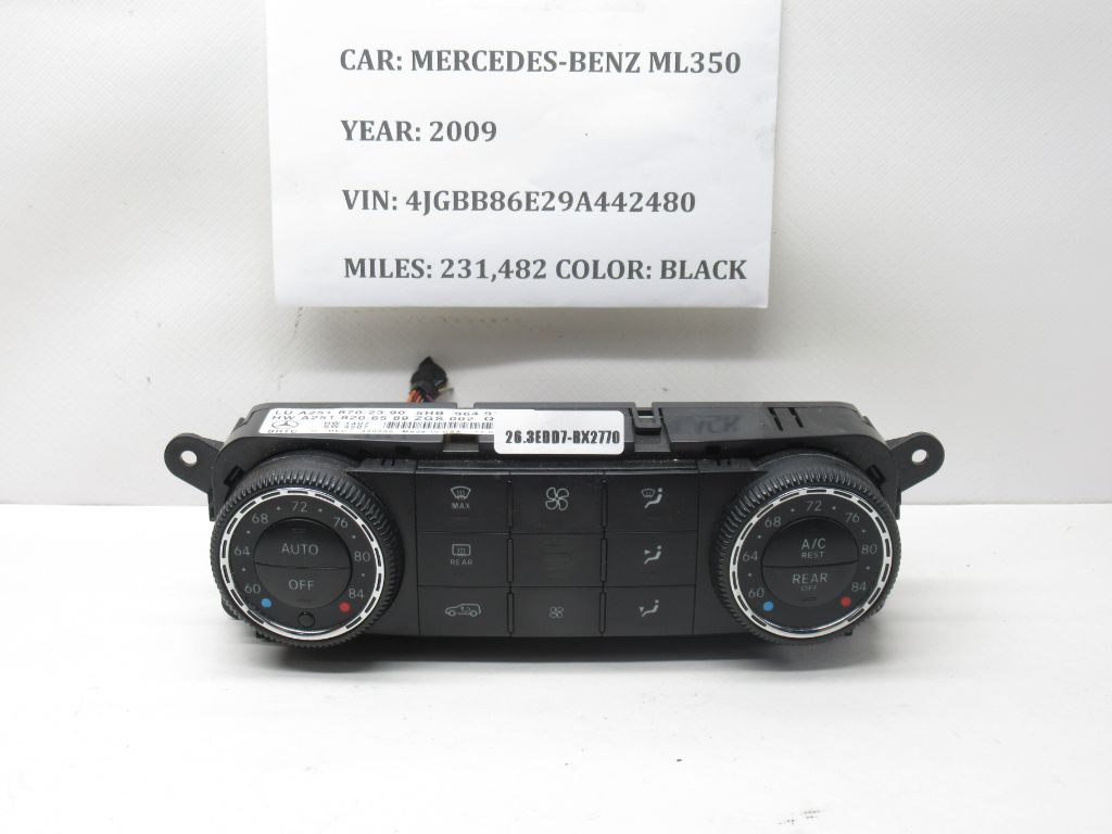 2006-2011 Mercedes ML350 Front A/C Heater Climate Control Switch A2518206589 OEM