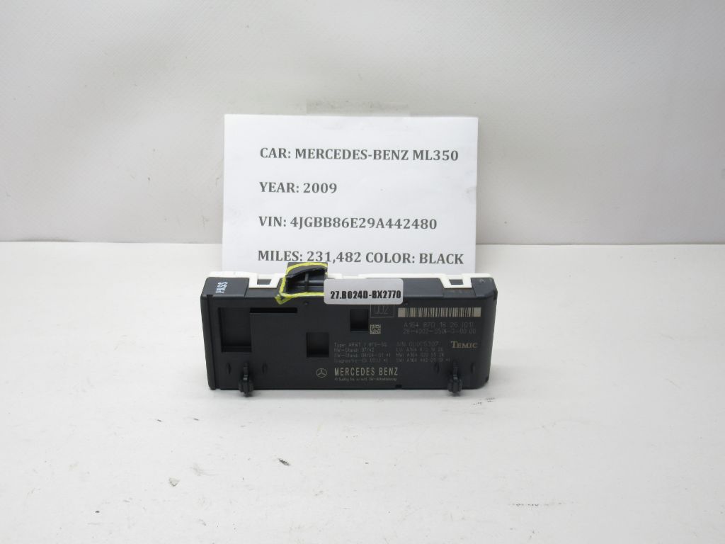 06-13 Mercedes ML350 Trunk Lid Liftgate Tail Gate Control Module A1648701826 OEM