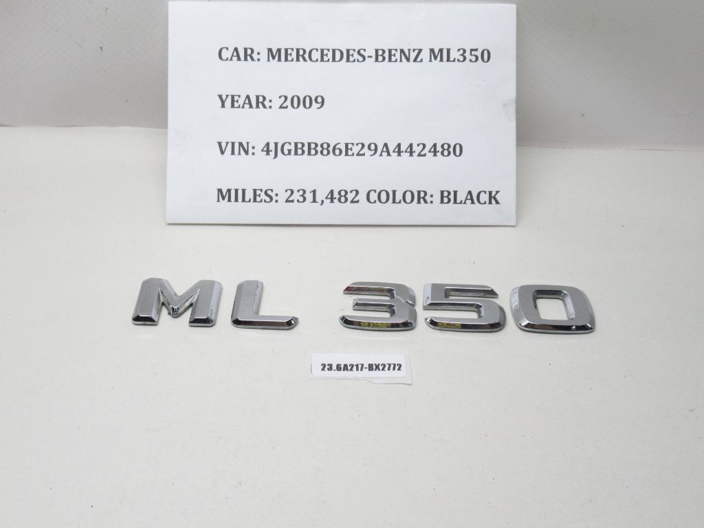 06 - 11 Mercedes ML350 Rear Emblem Badge Logo Symbol Letters Number OEM