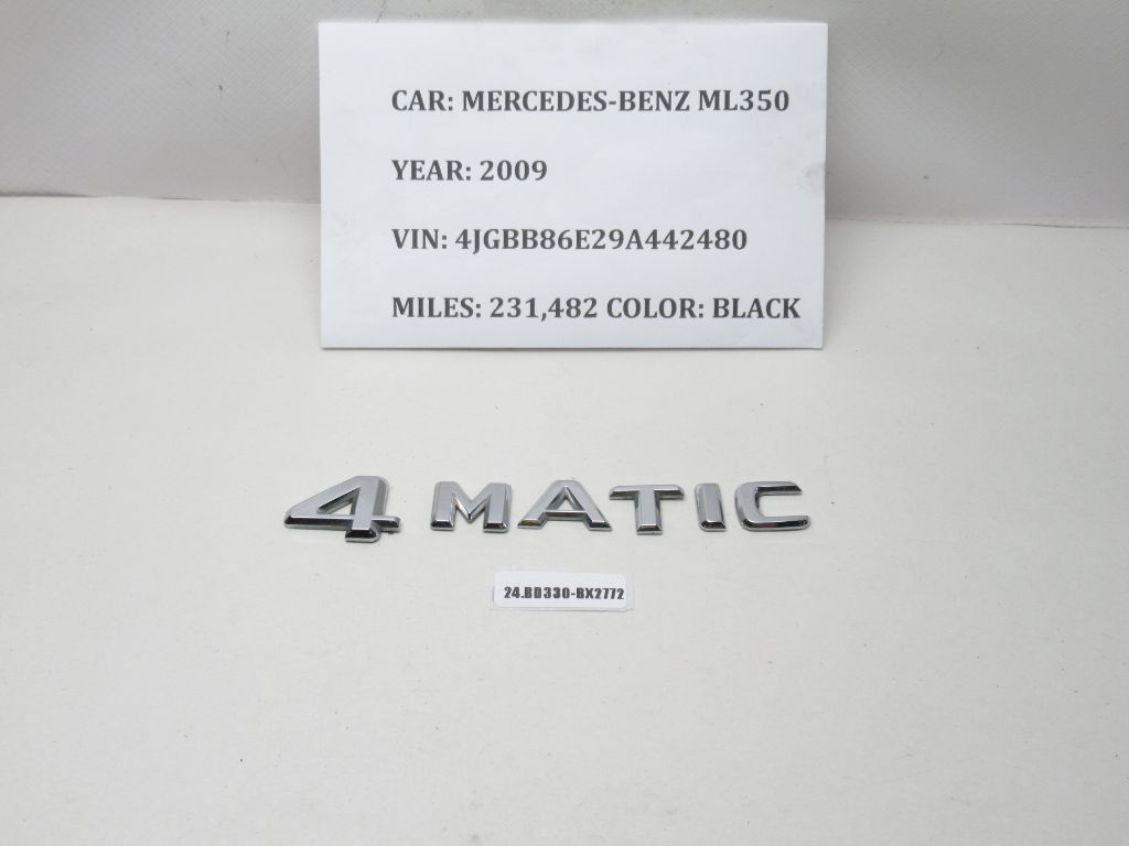 2006-2011 Mercedes ML350 Rear Emblem Badge Logo Symbol Letters Number OEM