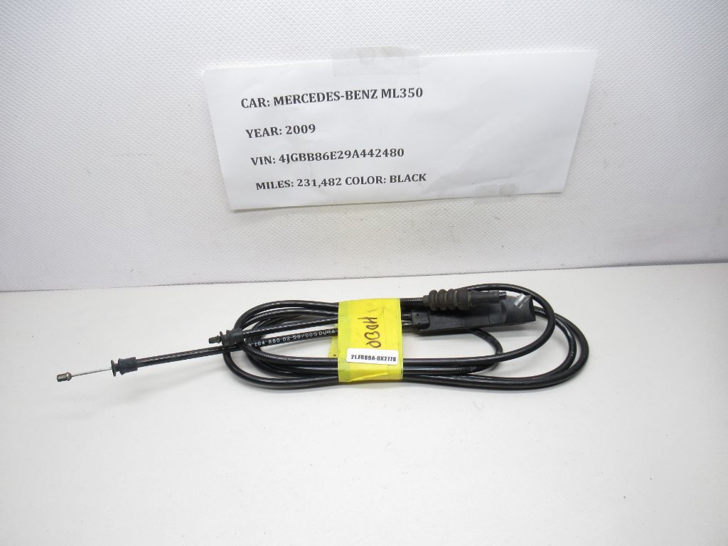 06-11 Mercedes-Benz ML350 Hood Release Cable A1648800259 OEM