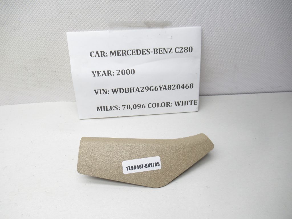 96-00 Mercedes C280 Front Right Passenger Seat Trim Cover Panel 2109180830 OEM