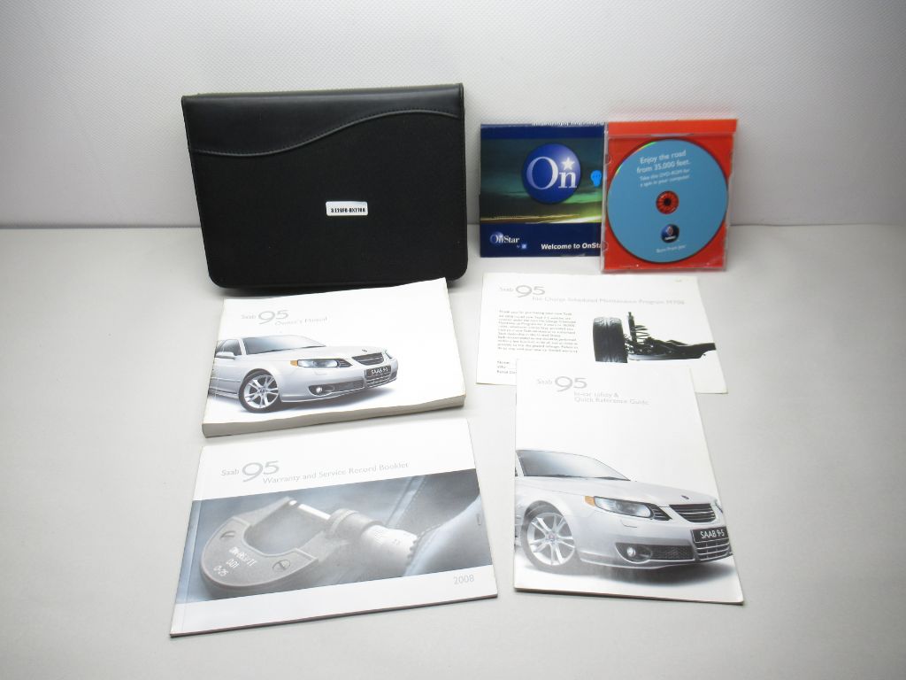 2008 Saab 9-5 Owners Manual Book With Case OEM