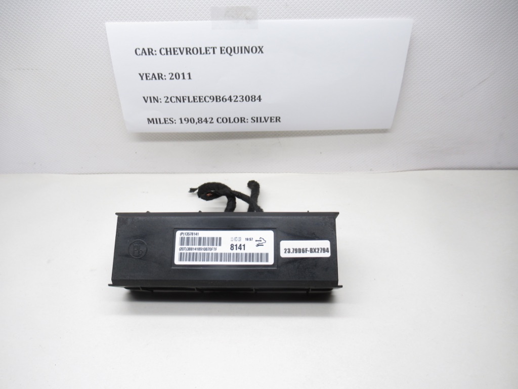 2010-2012 Chevrolet Equinox AC Temperature Control Module Computer 13578141 OEM