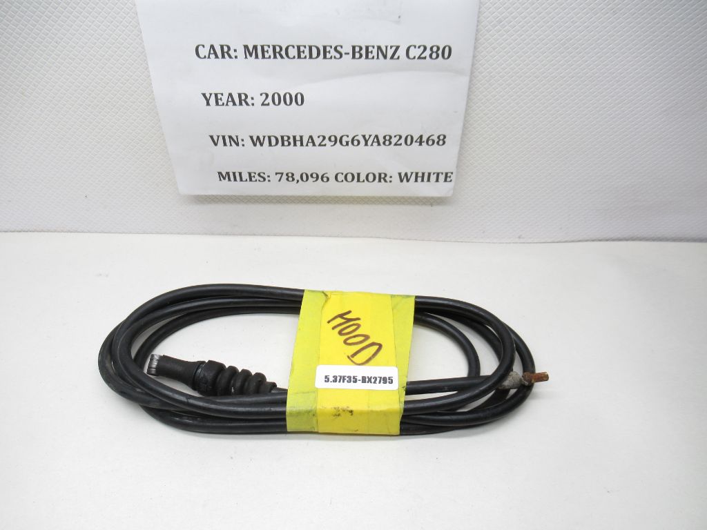 1994-2000 Mercedes-Benz C280 Engine Hood Release Cable 2128800459 OEM