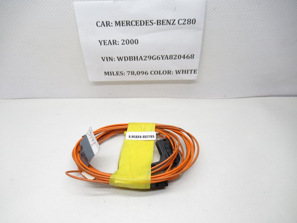 94-00 Mercedes-Benz C280 Audio Optical Cable Wire Wiring Harness 0365450828 OEM