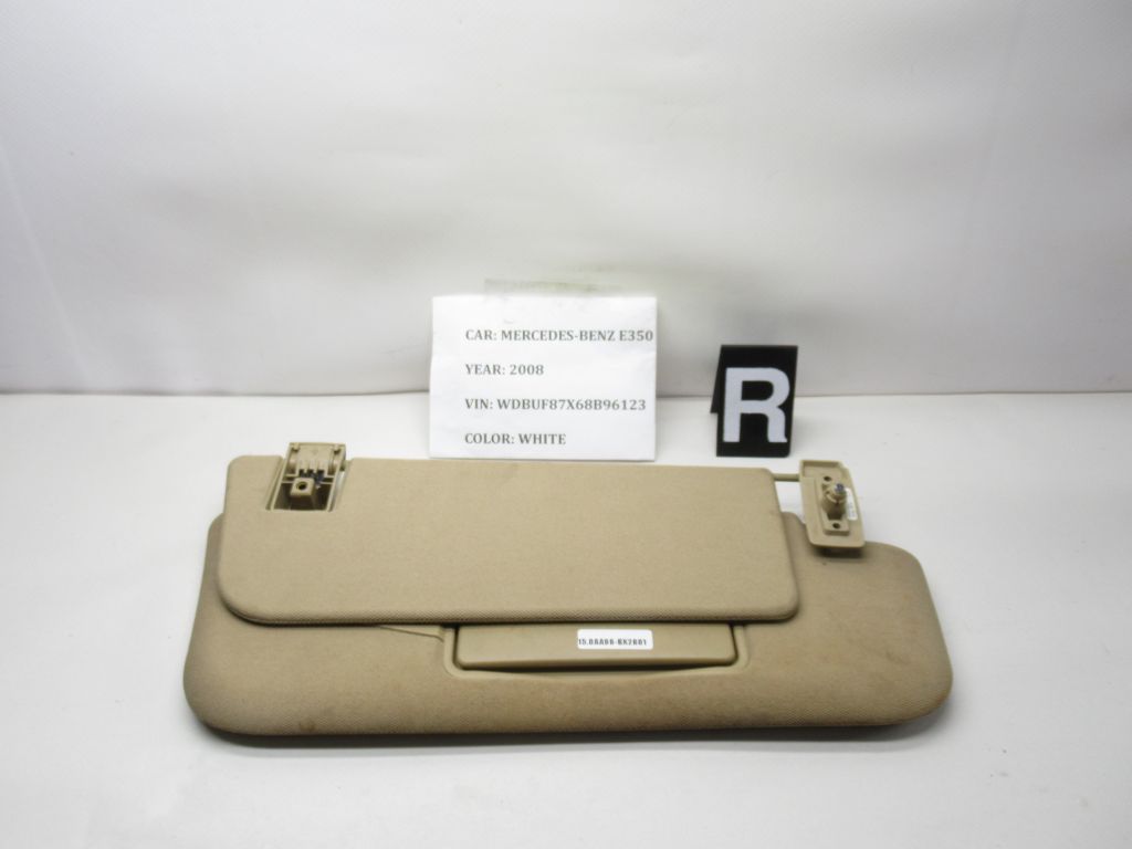 07-09 Mercedes E350 Front Right Sunvisor Sun Visor Shade Cover A2118104010 OEM