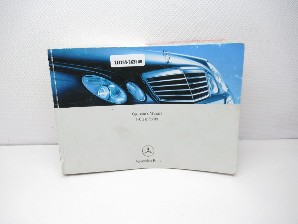 2008 Mercedes-Benz E-Class Sedan Owner's Manual OEM