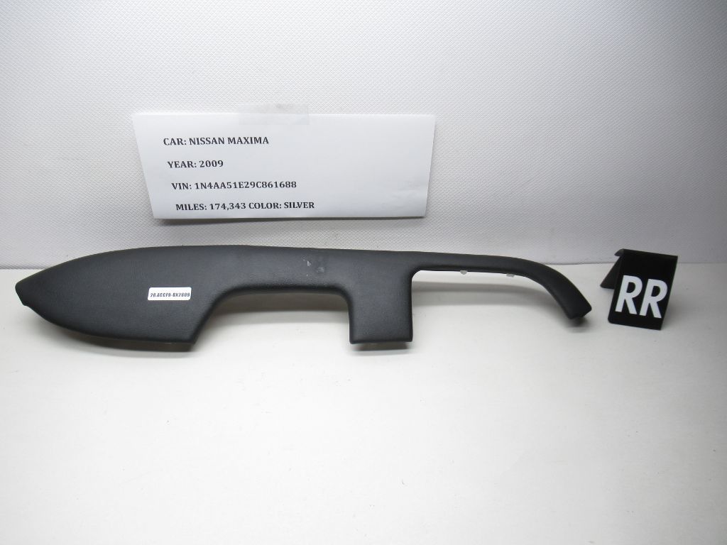 2009-2014 Nissan Maxima Rear Right Door Armrest Trim 929409N00A OEM