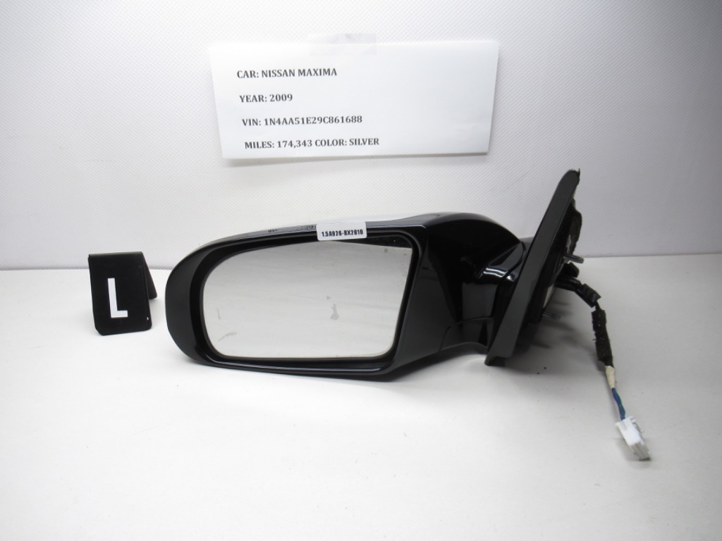 2009-2014 Nissan Maxima Left Side Heated Door Mirror 963029N83A OEM