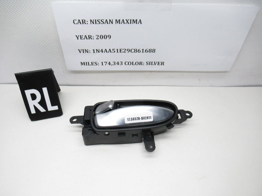 2007-2013 Nissan Maxima Rear Left Door Interior Handle 80671-JA00A OEM