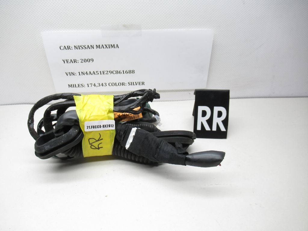 2009-2013 Nissan Maxima Rear Right Door Wiring Harness Cable 24126-9N20A OEM