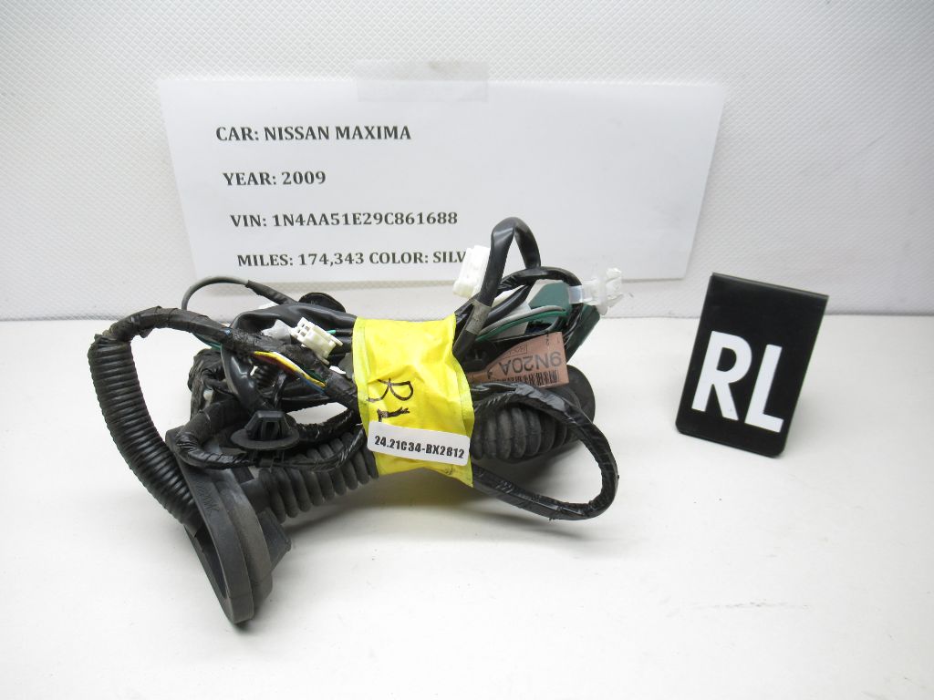 2009-2014 Nissan Maxima Rear Left Door Wire Wiring Harness 24127-9N20A OEM