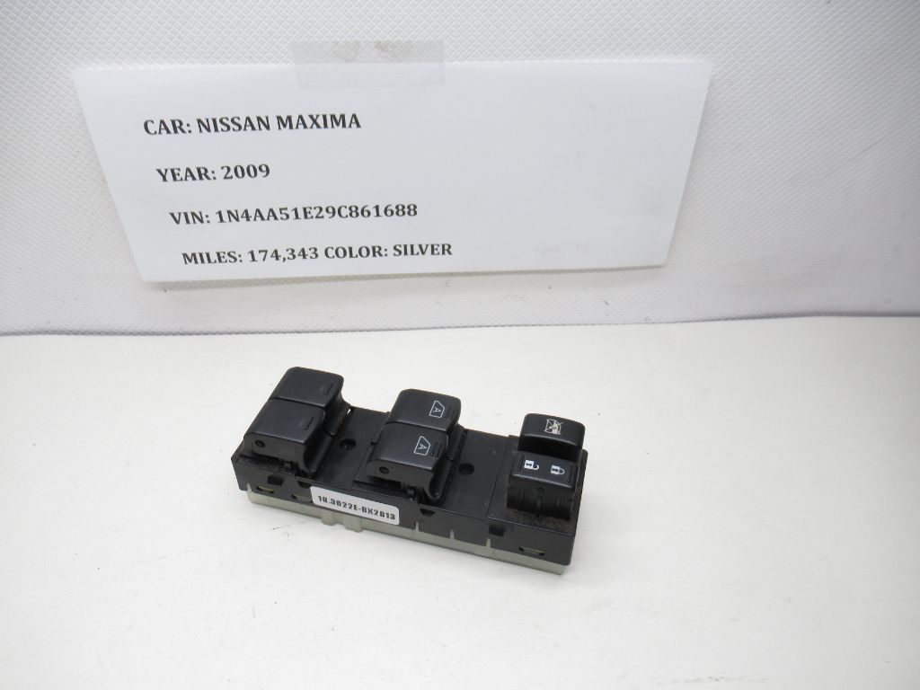 2009-2014 Nissan Maxima Driver Side Power Window Switch 254019N00E OEM