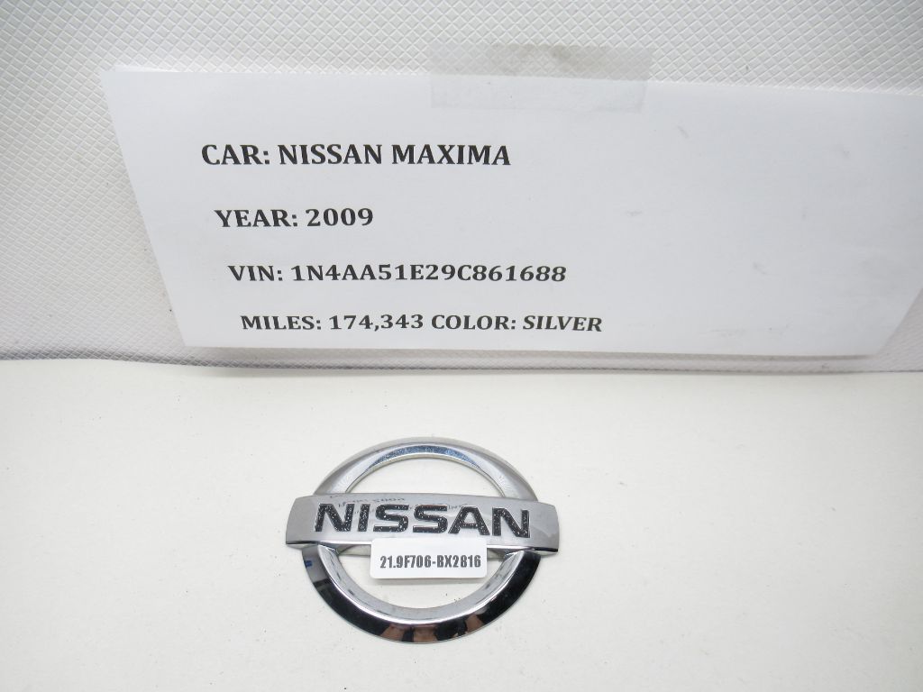 2009-2014 Nissan Maxima Chrome Emblem Logo Badge 84890-9N00A OEM