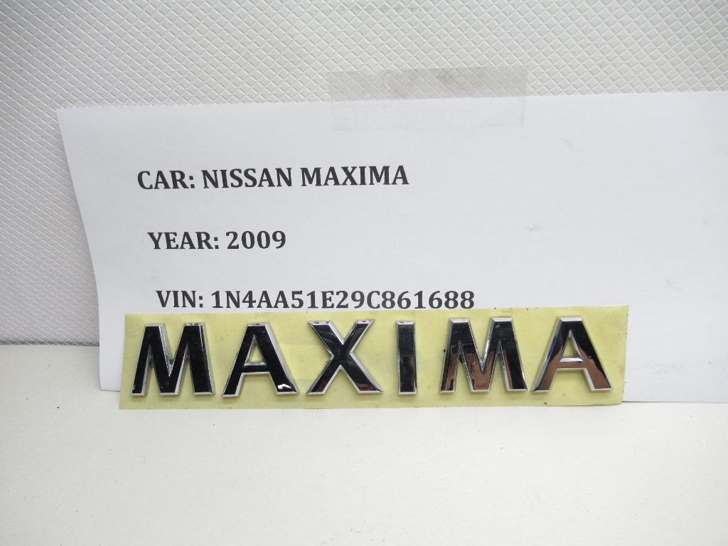 2009-2014 Nissan Maxima Nameplate Emblem Badge 84894-9N00A OEM