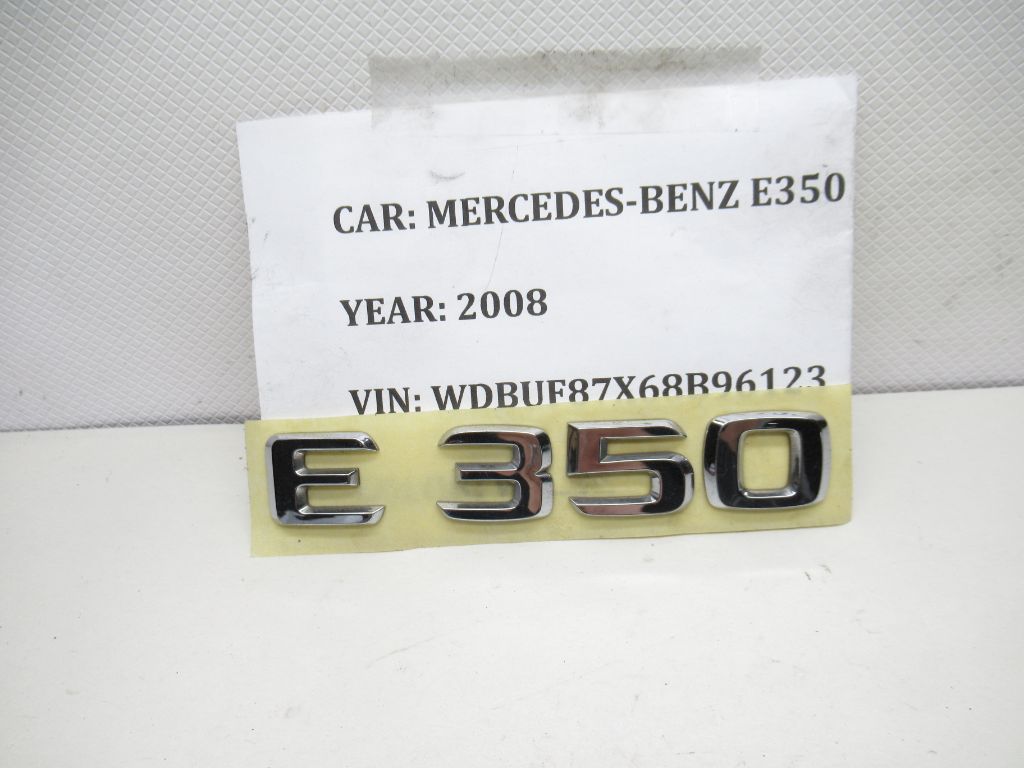 2007-2009 Mercedes E350 Emblem Letters Logo Symbol Badge Rear Chrome OEM