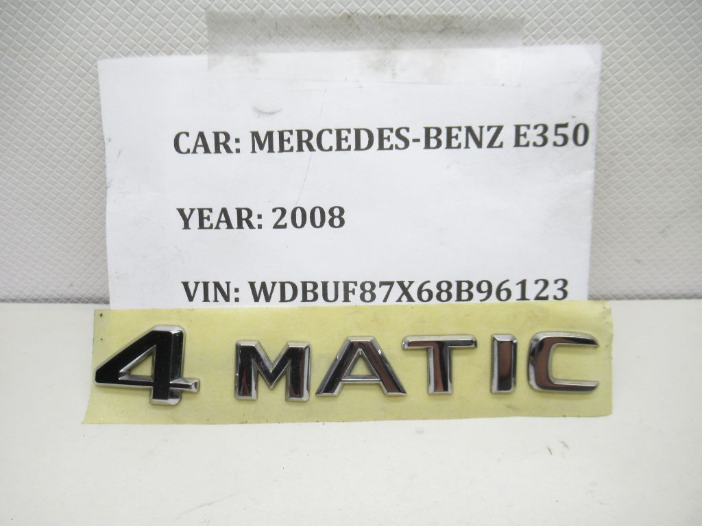 2007-2009 Mercedes-Benz E350 Emblem Logo 4MATIC OEM