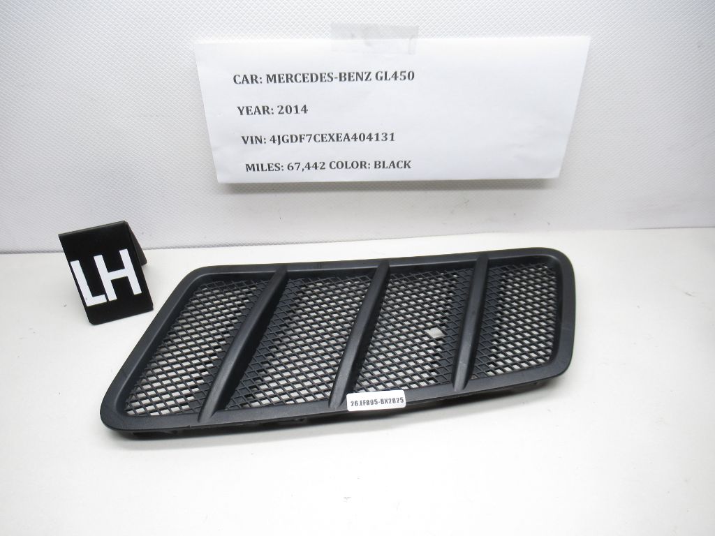 13-16 Mercedes GL450 Hood Left Side Scoop Vent Grille Cover A1668800105 OEM