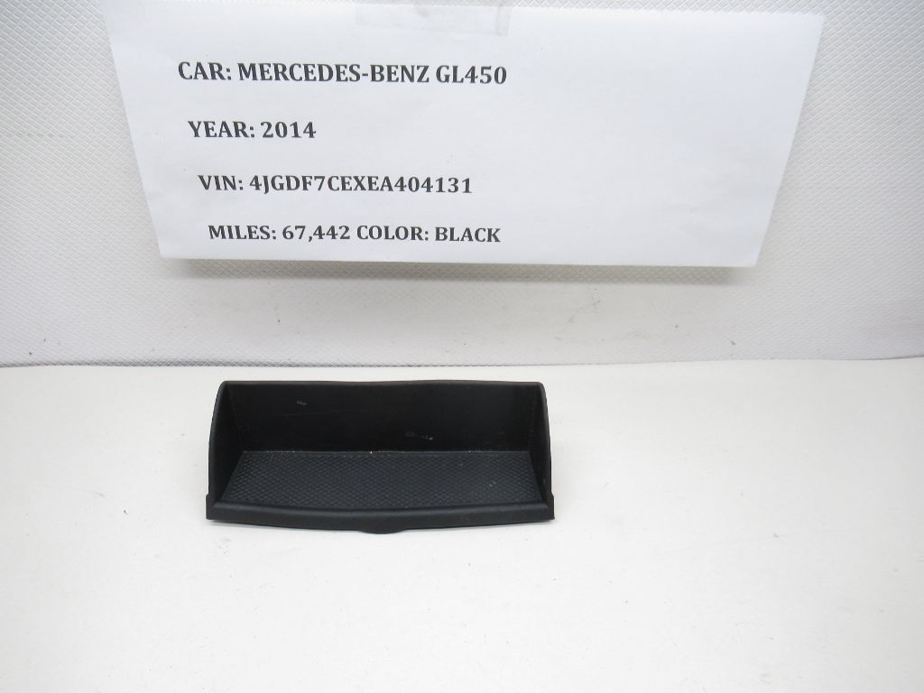 13-16 Mercedes GL450 Center Console Storage Insert Mat A1666830994 OEM