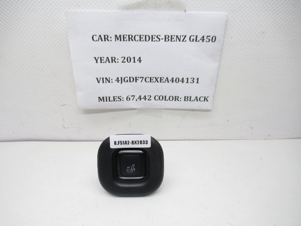 14-16 Mercedes Rear 2nd Row Seat Fold Button Switch Trim Bezel A1669130128 OEM