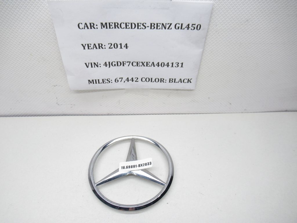 14-16 Mercedes GL450 Trunk Star Tailgate Hatch Emblem Badge Logo A1668170116 OEM