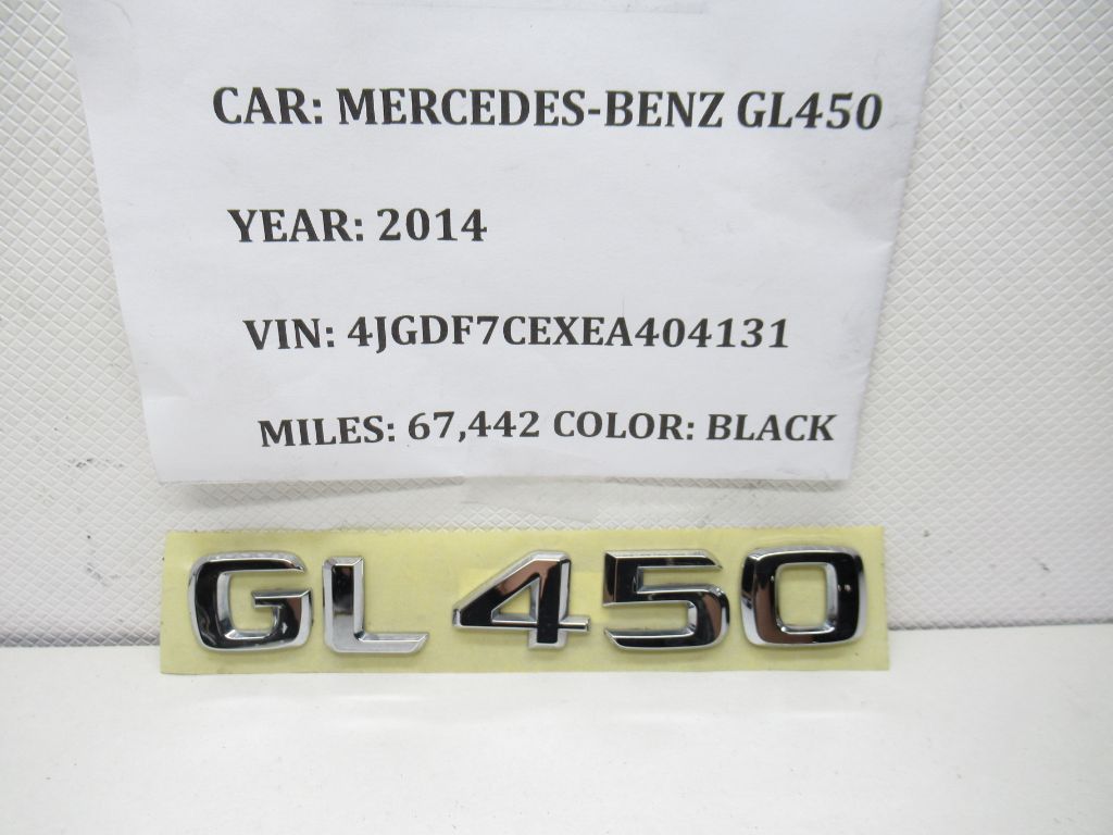 2014-2016 Mercedes-Benz GL450 Rear Trunk Emblem Logo Nameplate Badge OEM