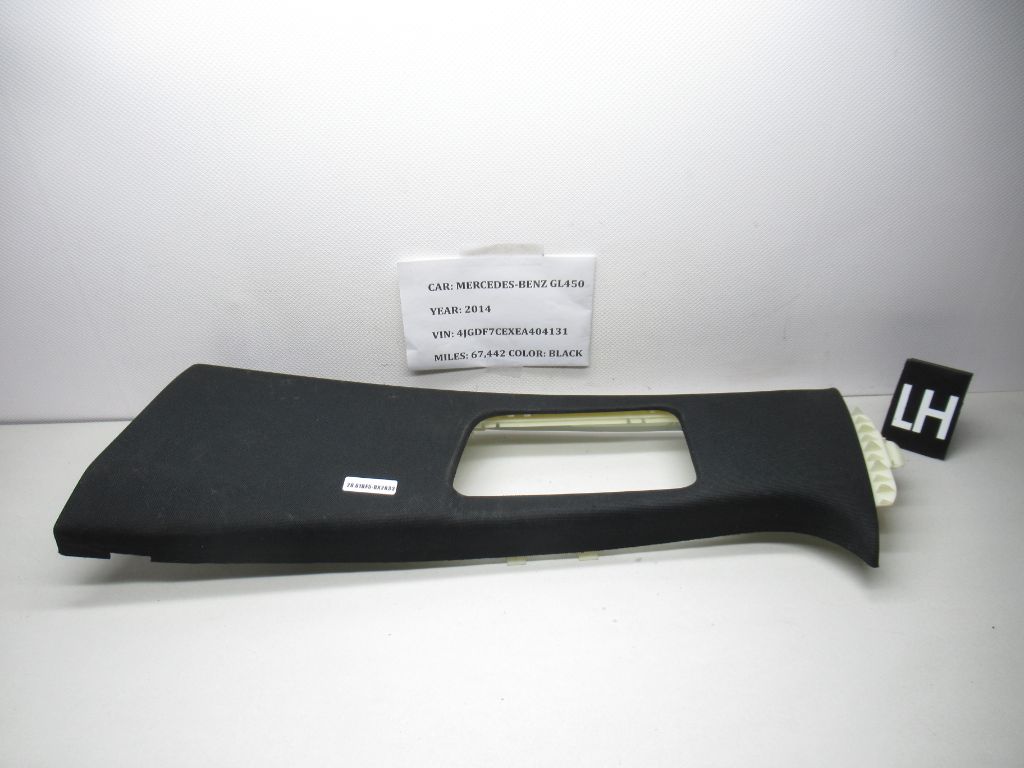 14-16 Mercedes GL450 X166 Left Side B Pillar Upper Cover Trim A1666904525 OEM