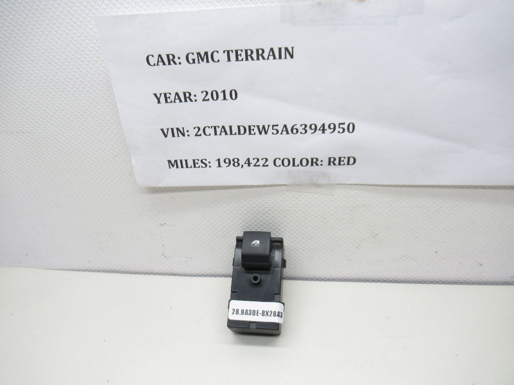 2010-2017  GMC Terrain Right Hand Window Switch 20838938 OEM