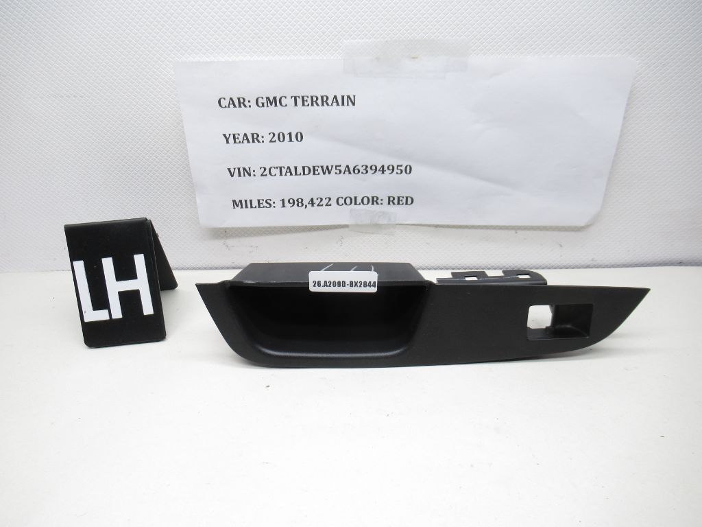 2010-2017 GMC Terrain Rear Left Side Door Window Switch Trim Bezel AKE21336 OEM