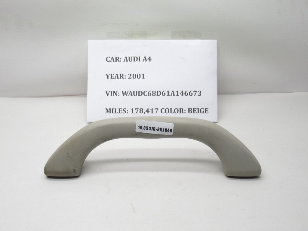 2000-2001 Audi A4 Front Roof Grab Assist Handle 8D0857607F OEM