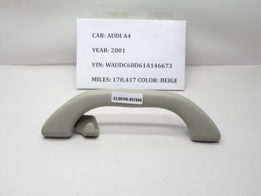 2000-2001 Audi A4 Rear Roof Grab Assist Handle 8D0857607G OEM