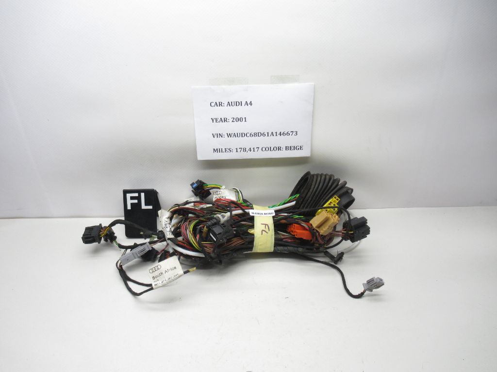 1999-2001 Audi A4 Front Left Door Wire Wiring Harness 8D1971733AE OEM