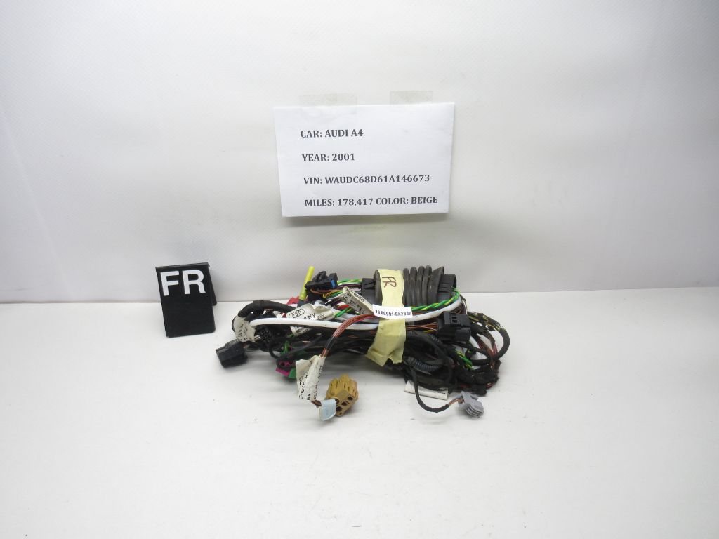 1999-2001 Audi A4 Right Front Door Wiring Harness 8D1971807DF OEM