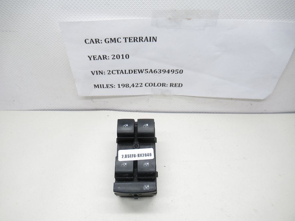 2010-2017 GMC Terrain Master Power Window Switch 20838941 OEM