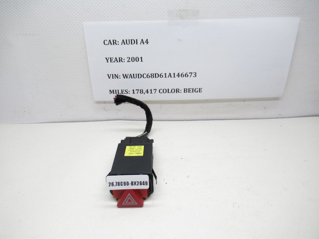 1999-2001 Audi A4 Hazard Warning Light Switch 8D0941509H OEM